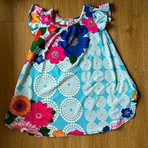 EUC Dot Dot Smile Floral Dress (Sz 5/6)